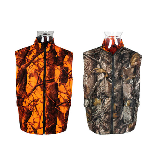 Double-sided camouflage waterproof hunting vest