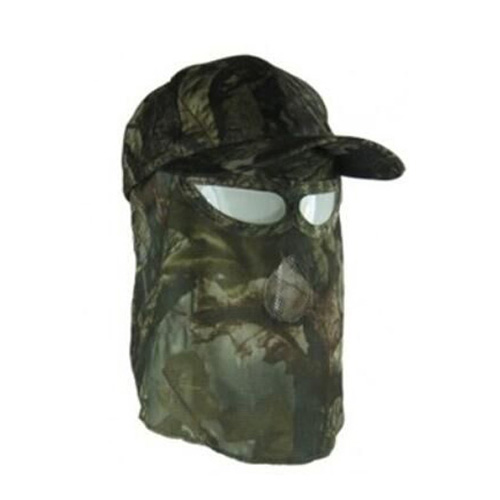 Hunting Camouflage Hat with Face Mask Combination