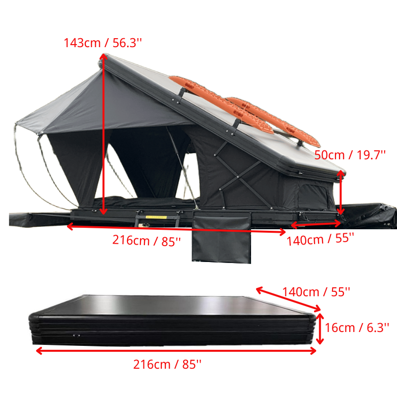 Hard Shell Large Aluminum Roof Top Tent - Remaco - Overland equipment ...